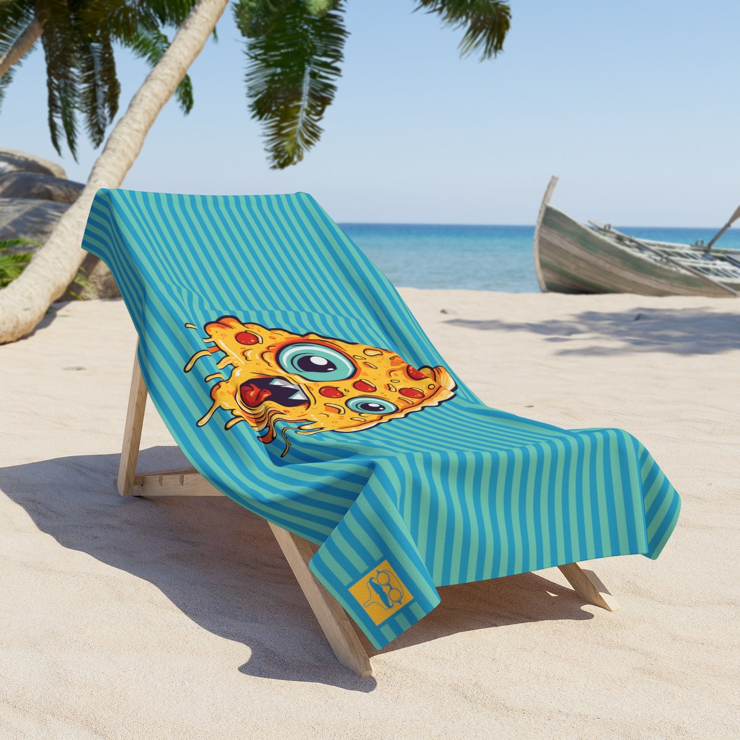 Pizza Monster - Beach Towel